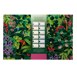 2024 Monthly Deskpad Planner The Flora & Fauna of the Philippines 11" x 17"
