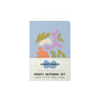 Load image into Gallery viewer, 2025 Pocket Notebook Set Wonky Shapes Inner Worlds 3.5"x5.25"