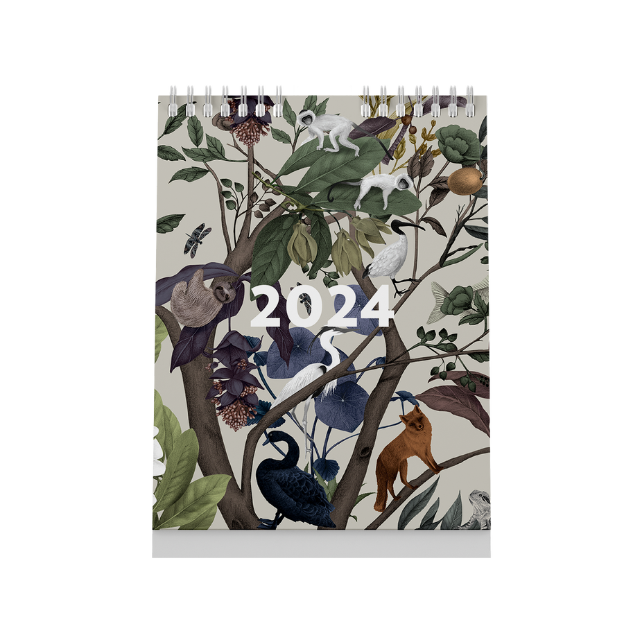2024 Wall Calendar Evergreen 12" x 18"