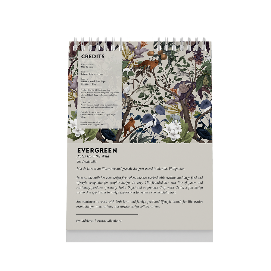 2024 Wall Calendar Evergreen 12" x 18"