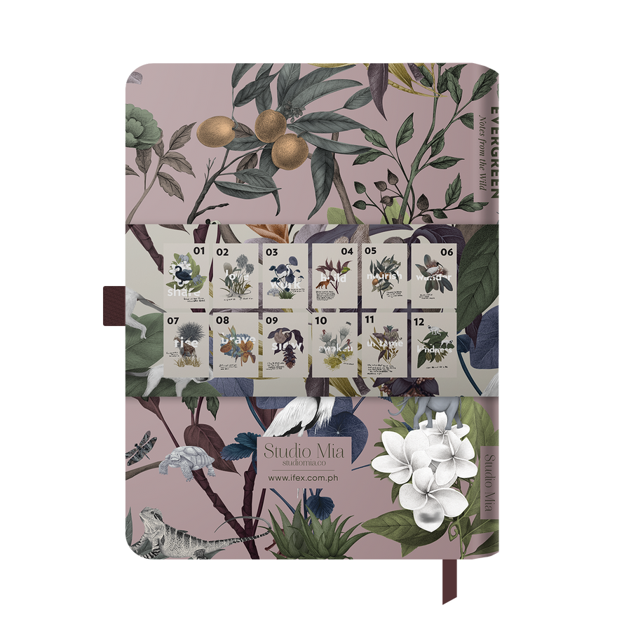 2024 Notebook Planner A5 Evergreen Rose