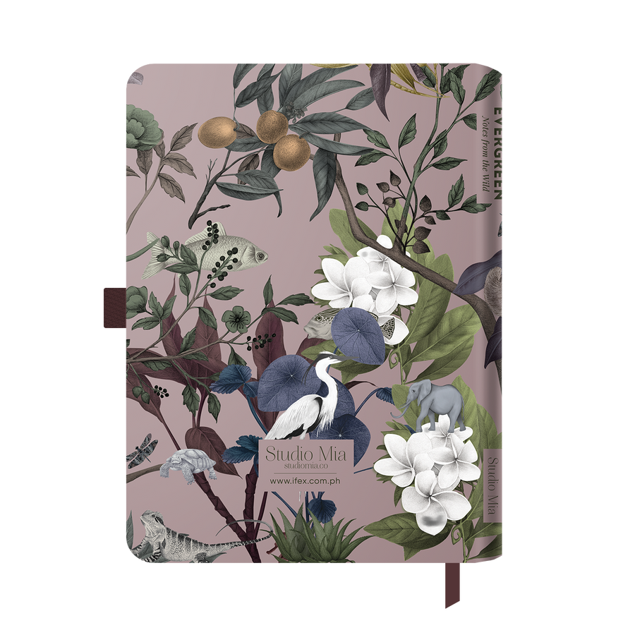 2024 Notebook Planner A5 Evergreen Rose