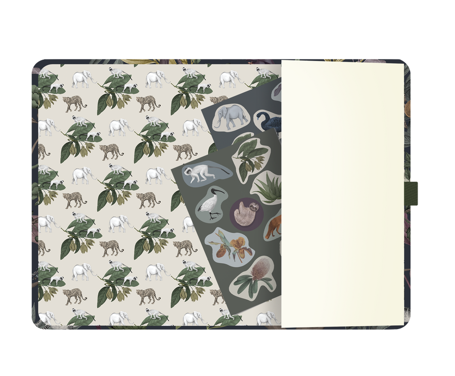 2024 Notebook Planner A5 Evergreen Heron