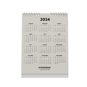 2024 Desk Calendar Evergreen 6" x 8"