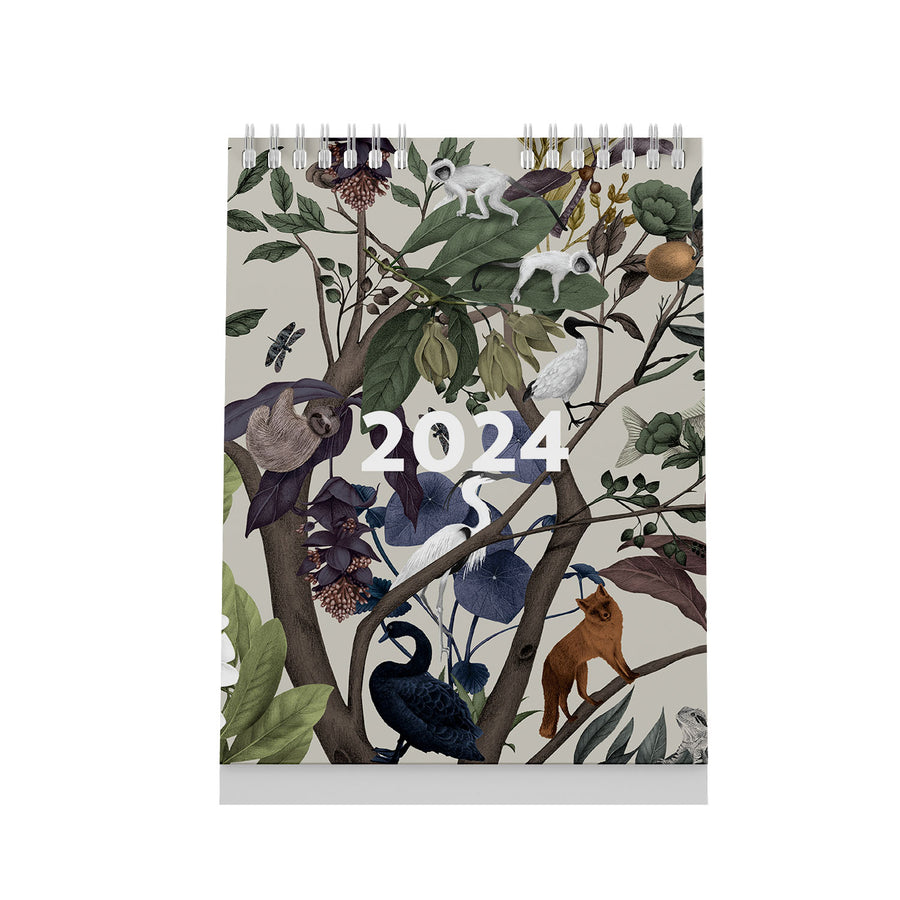 2024 Desk Calendar Evergreen 6" x 8"