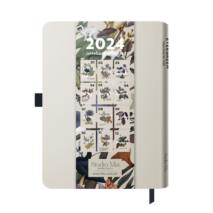 2024 Notebook Planner A5 Evergreen Ibis