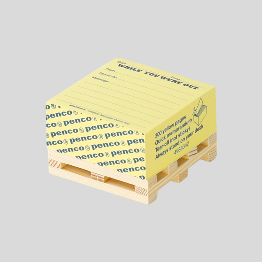 Penco Memo Block on Pallet