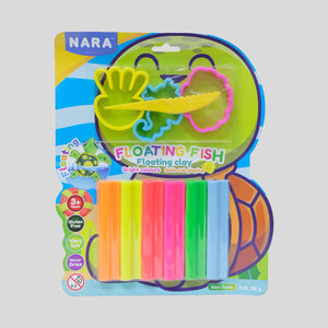 Nara 6 Colors, 6 Sticks of Floating Clay + 3 Cutters + 1 Tool