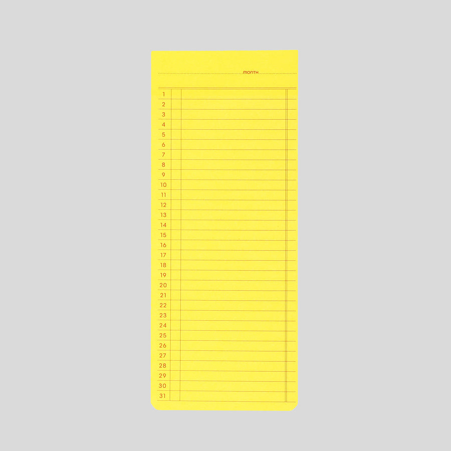 Penco Sticky Memo Pad Monthly