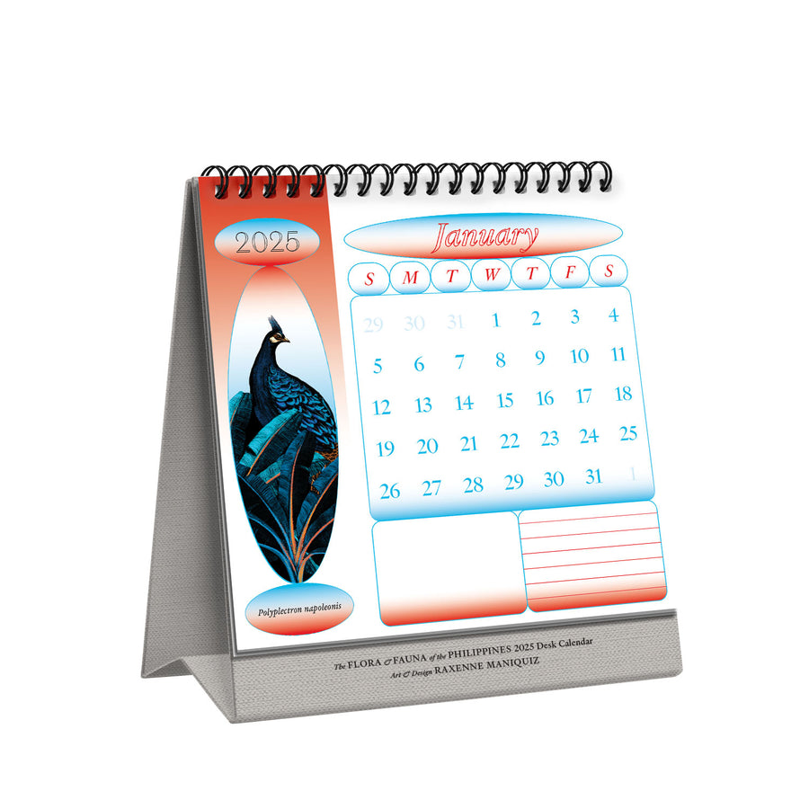 2025 Desk Calendar The Flora & Fauna of the Philippines 7" x 7"