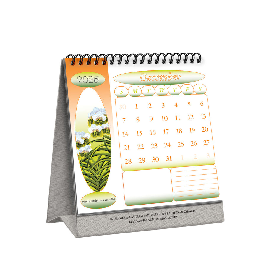 2025 Desk Calendar The Flora & Fauna of the Philippines 7" x 7"