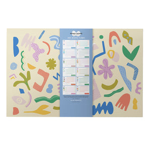 2025 Monthly Deskpad Planner Wonky Shapes Inner Worlds 11" x 17"