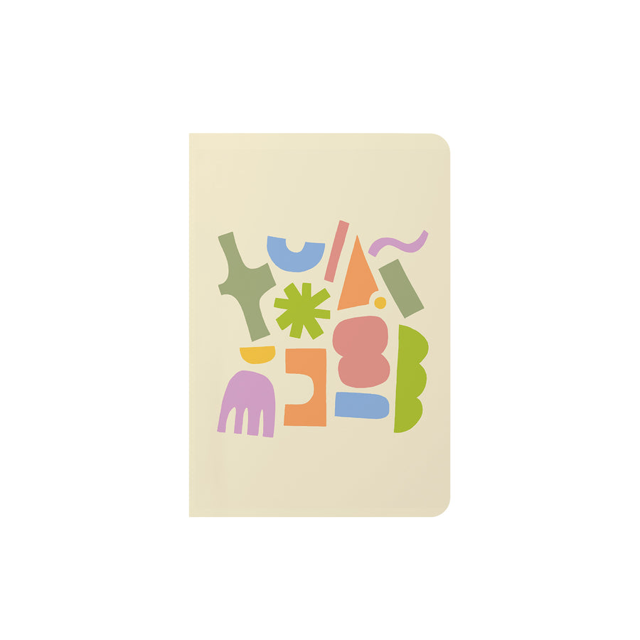 2025 Pocket Notebook Set Wonky Shapes Inner Worlds  3.5"x5.25"