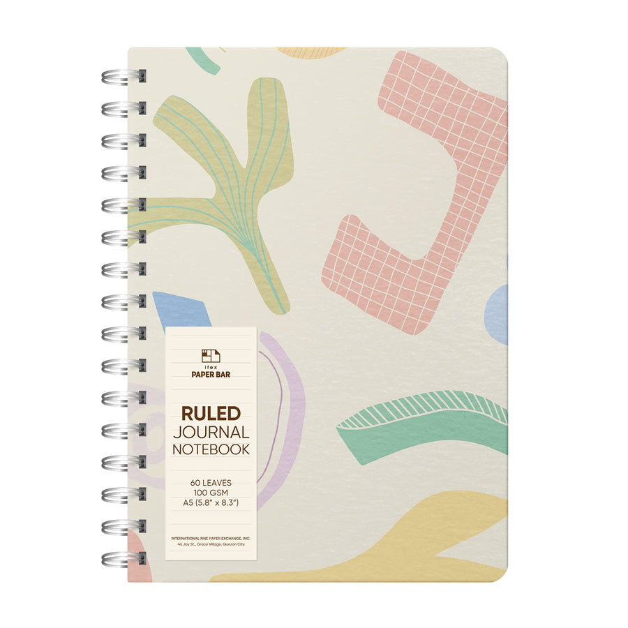 2025 Ltd Ed Paper Bar NB A5 Wonky Shapes Inner Worlds