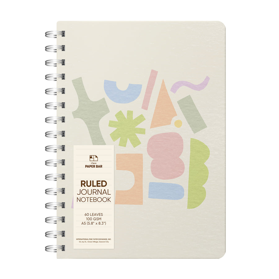 2025 Ltd Ed Paper Bar NB A5 Wonky Shapes Inner Worlds