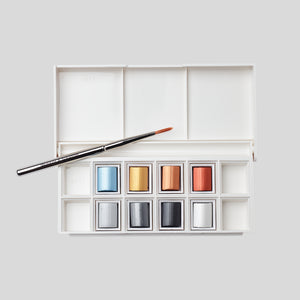 Winsor & Newton Cotman Watercolor 8HP Metallic Pocket Set