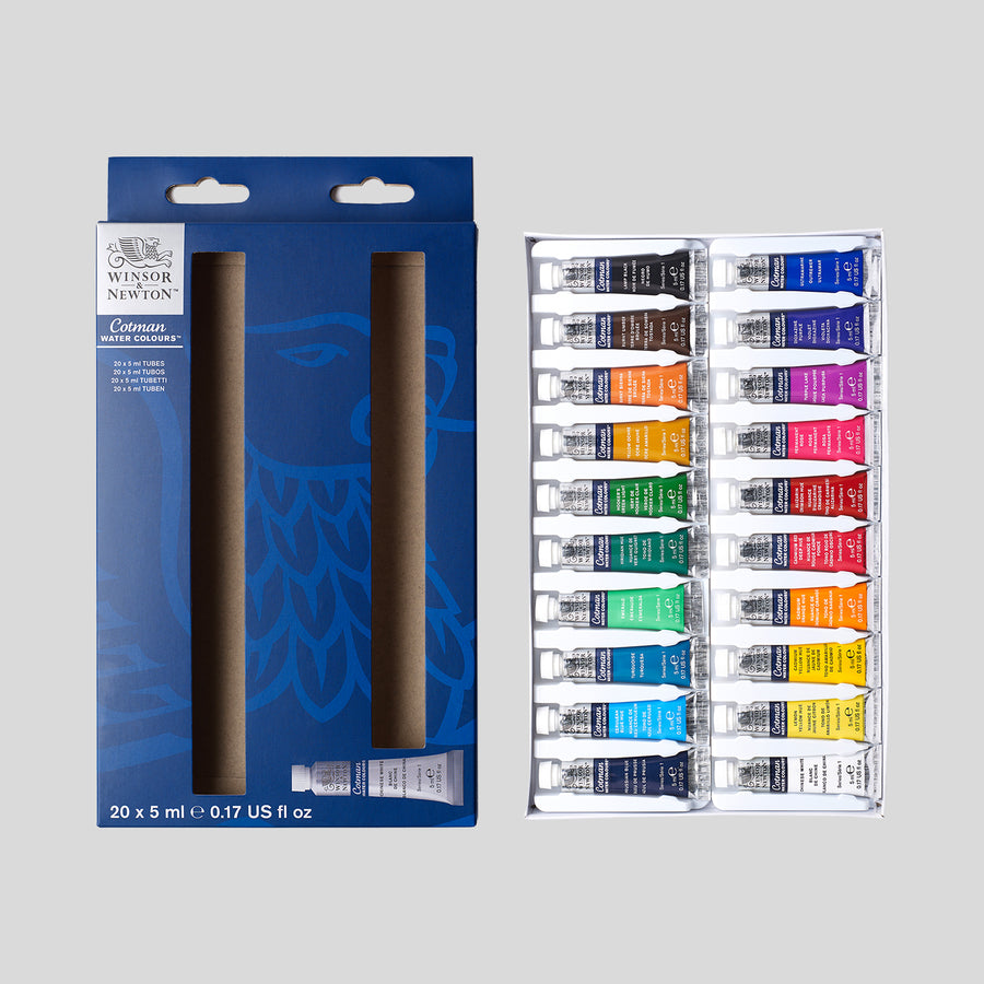 W&N Cotman Watercolor Set 20x5ml