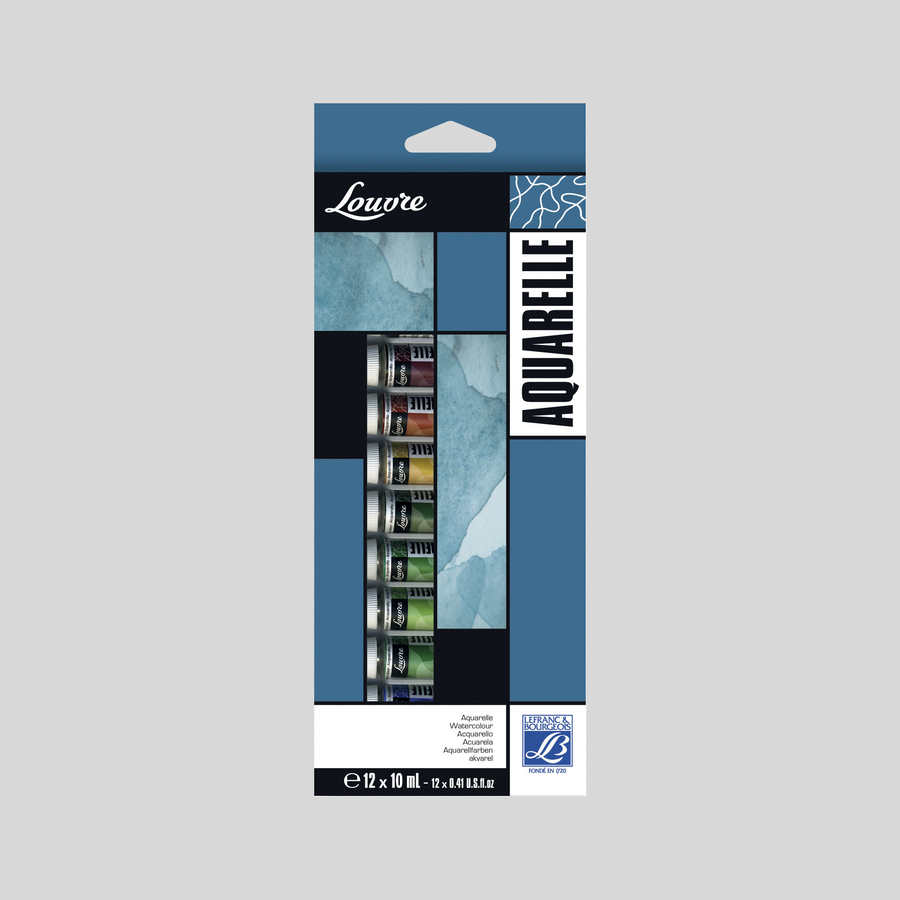 L&B Louvre Watercolor Set 12x10ml