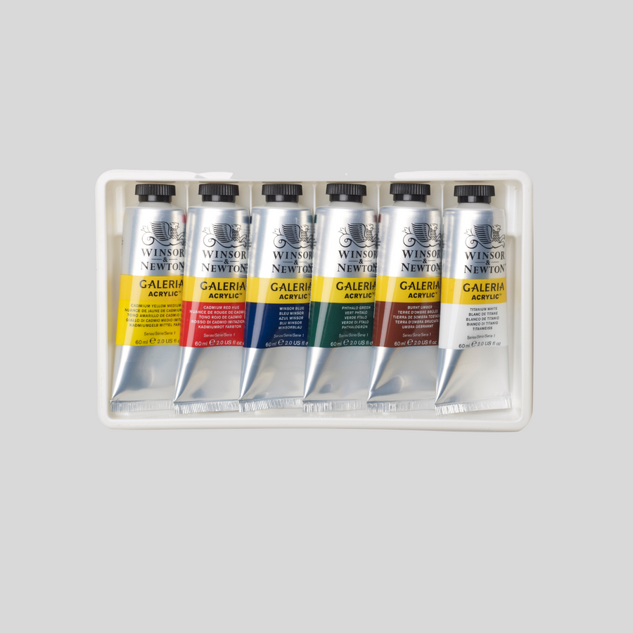Winsor & Newton Galeria Acrylic Color 6 x 60 Basic Tube Set