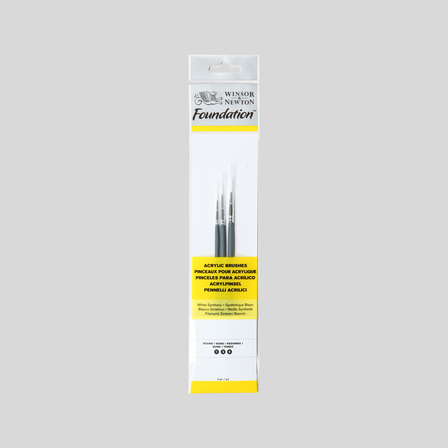 Winsor & Newton Acrylic Foundation Brush Pack