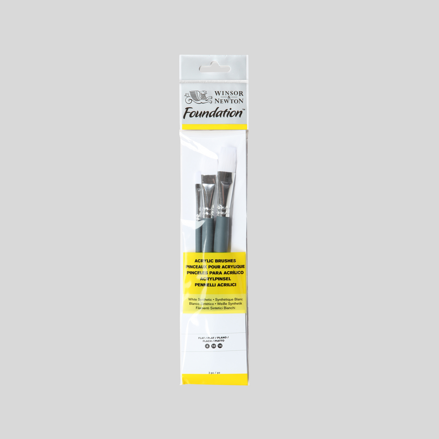 Winsor & Newton Acrylic Foundation Brush Pack