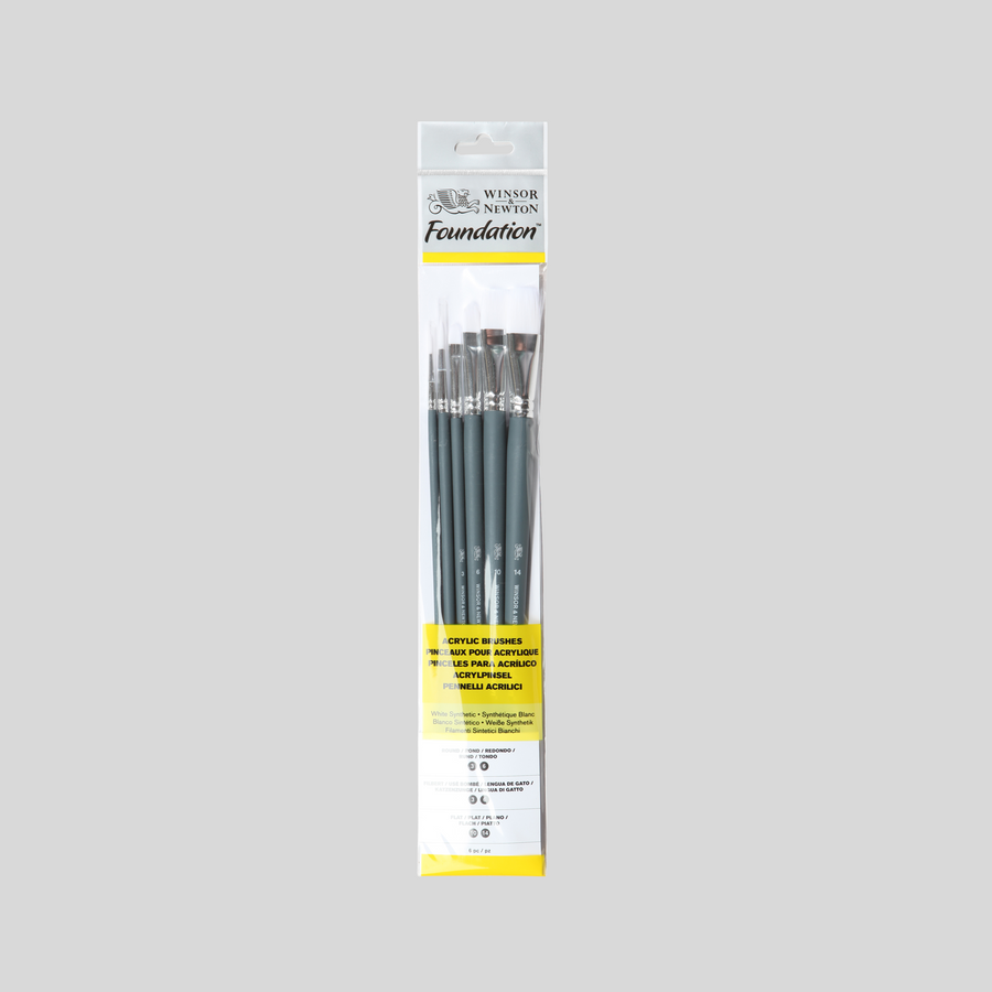 Winsor & Newton Acrylic Foundation Brush Pack