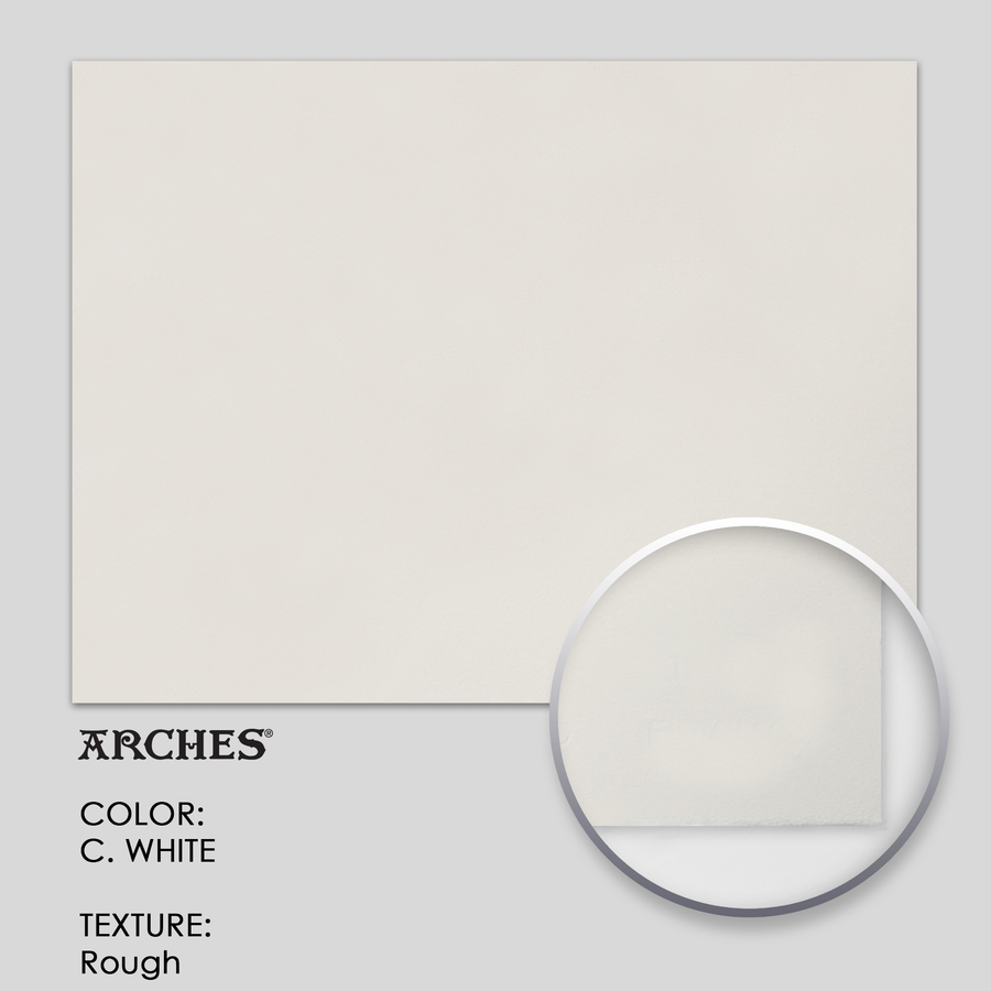 Arches Rough 22` x 29-7/8` C. White