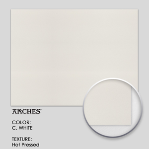 Arches Hot Pressed 22` x 29-7/8` C. White