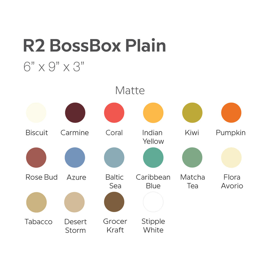 Bossbox R2 6" x 9" x 3"  Plain Pre-formed Ready-to-Use Boxes (5pcs/20pcs)