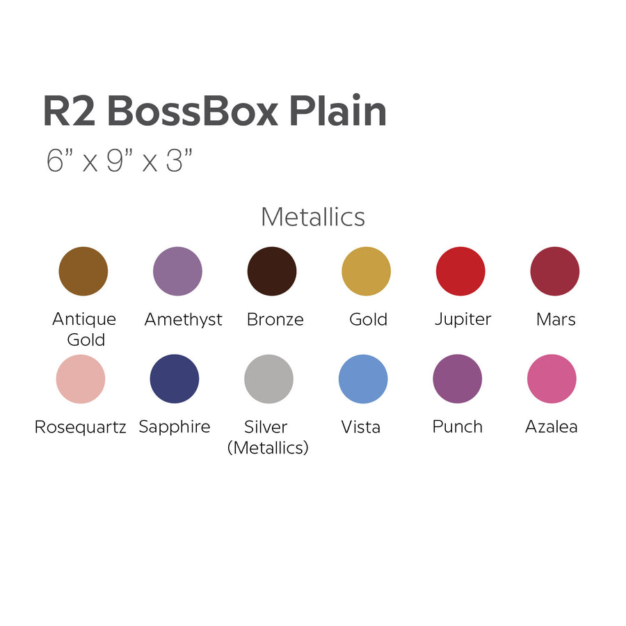 Bossbox R2 6" x 9" x 3"  Plain Pre-formed Ready-to-Use Boxes (5pcs/20pcs)