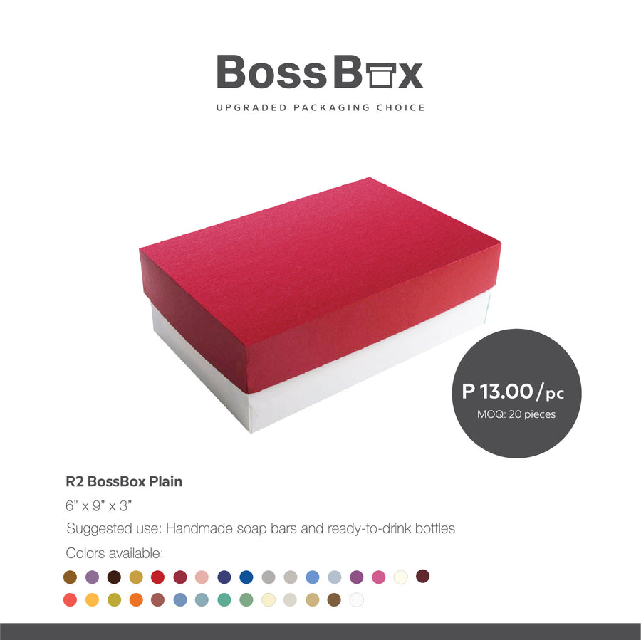 Bossbox R2 6" x 9" x 3"  Plain Pre-formed Ready-to-Use Boxes (5pcs/20pcs)