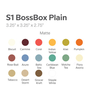 Bossbox S1 3.25" x 3.25" x 2.75" Plain Pre-formed Ready-to-Use Boxes (5pcs/20pcs)