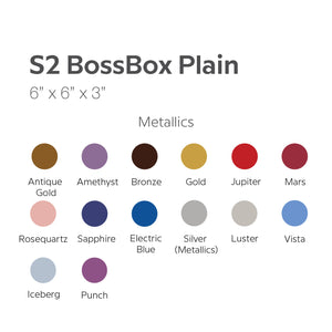 Bossbox S2 6" x 6" x 3" Plain Pre-formed Ready-to-Use Boxes (5pcs/20pcs)