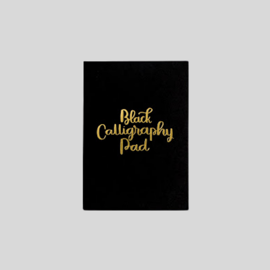 Black Calligraphy Pad
