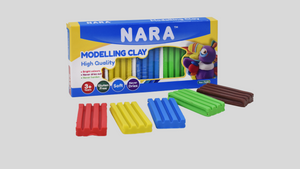 Nara Modelling Clay; 5 Colors, 5 Bars Clay 120g