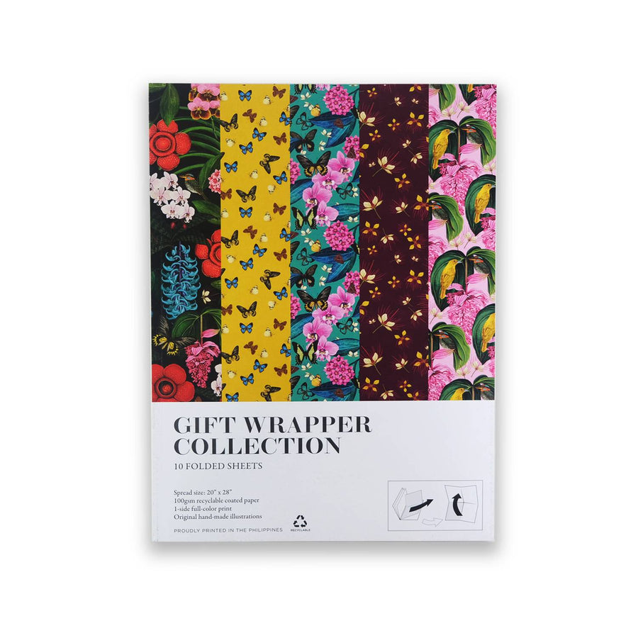The Flora and Fauna of the Philippines Gift Wrapper Book 10" x 14"